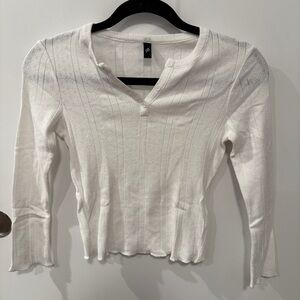 CouCou Intimates The Henley Size XS White Pointelle